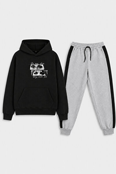 Trendy Merry Store Nikada ne štampani unisex dečiji trenerka set sa kengur dž...