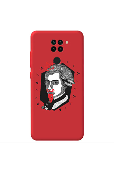 Other Xiaomi Redmi Note 9 Bearded Red Colored Silicone TPU Θήκη