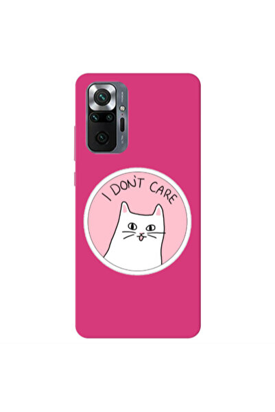 Other Xiaomi Redmi Note 10 Pro 4G I dont Care Fuchsia Colored Silicone TPU Θήκη