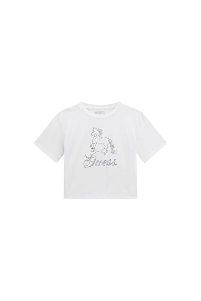 Guess Κοριτσίστικο μπλουζάκι J6RI38K6YW4 Λευκό