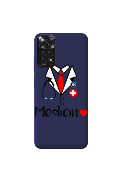 Other Xiaomi Redmi Note 11 4G Medicin Dark blue Colored Silicone TPU Θήκη