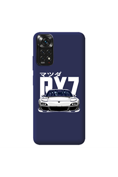 Other Xiaomi Redmi Note 11 4G Car Rx7 Dark blue Colored Silicone TPU Θήκη