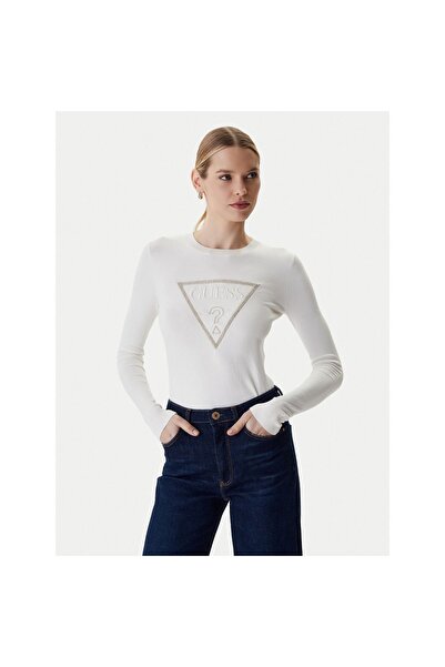 Guess Pulover de damă W6RR49Z2NQ2 Crem