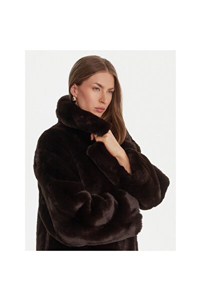 Guess Blană de damă W5BL95WJ110 Maro
