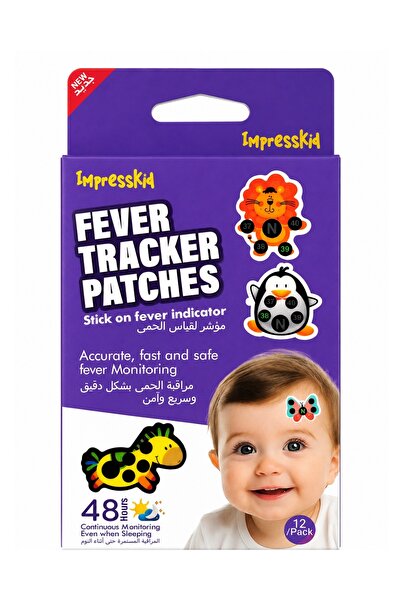 Impresskid Fever Tracker Patches Assorted Animal Designs For Kids And Babies ...