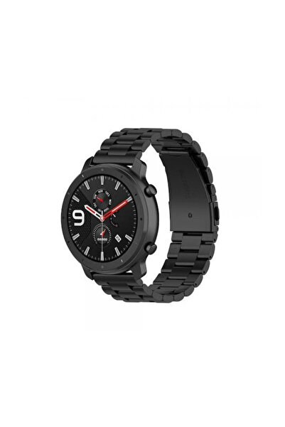 Galaxy Λουράκι Ανοξείδωτο Ατσάλι Μαύρο (Galaxy Watch 42mm Amazfit Bip)