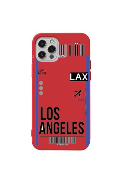 Other Apple iPhone 12 Pro Max Los angeles Red Colored Silicone TPU Θήκη
