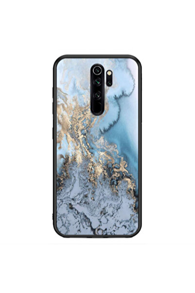 Other Xiaomi Redmi Note 8 Pro Marble Gold Design Black Glossy Θήκη