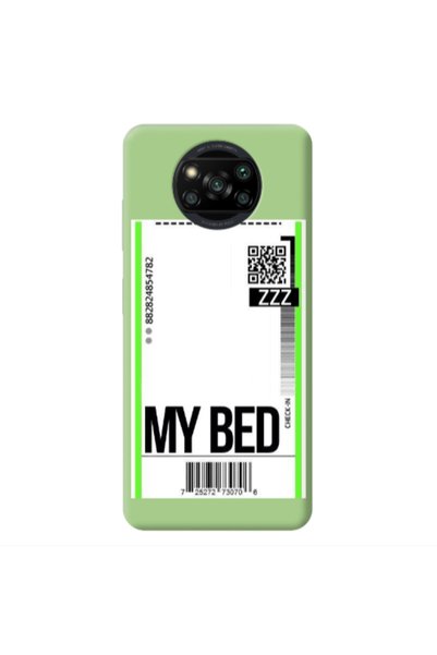 Other Xiaomi Poco X3 /X3 Pro My Bed ZZZ Light Green Colored Silicone TPU Θήκη