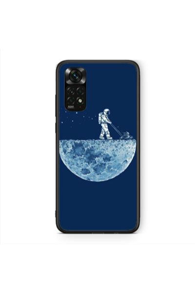Other Xiaomi Redmi Note 11 Pro 5G Mowing the moon Black Glossy Θήκη