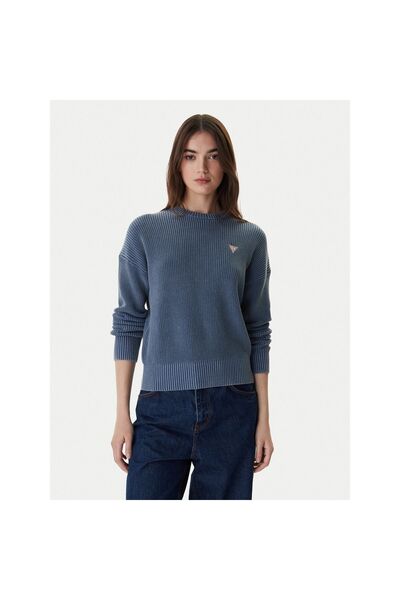 Guess Jeans Γυναικείο Πουλόβερ W6RR20Z3HM1 Μπλε
