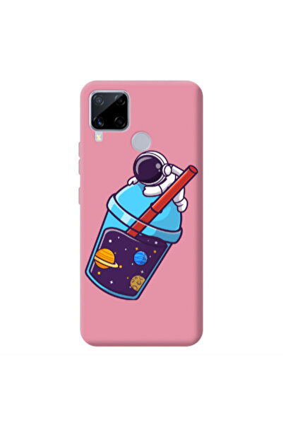 Other Realme C25S Longing in space Pink Colored Silicone TPU Θήκη