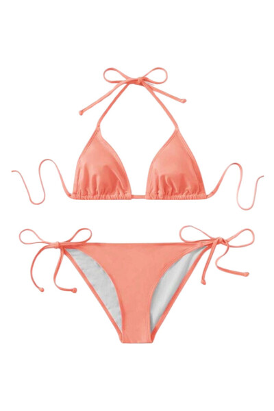 OEM Costum de baie, din doua piese, portocaliu, marimea s