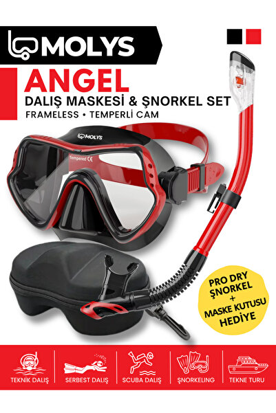 MOLYS ANGEL DALIŞ MASKESİ + ANTI FOG (BUĞU ÖNLEYİCİ FİLM) + PRO FULL DRY TAM ...