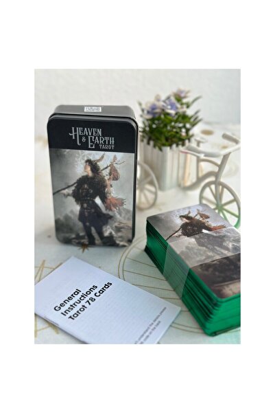 Galaksi Dükkanı Heaven & Earth Tarot Destesi /Metal Kutuda, Kenarları Yaldızl...