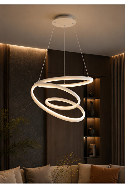 Greca Modern Chandelier 3 Lights Multi-Place Decorative Design 75W the Size C...