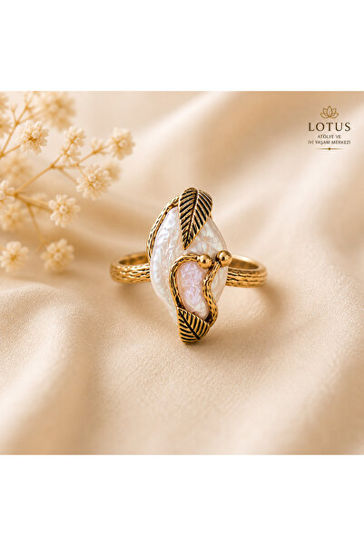 Lotus Atölye ve İyi Yaşam Merkezi 🤍 İnci Aura Yüzük – %100 Gerçek Doğal İnci...