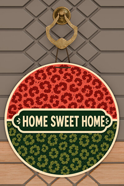 Dormot Home Μοντέρνο γραπτό στολίδι στρογγυλής πόρτας με μοτίβο λεοπάρδαλης Ψ...