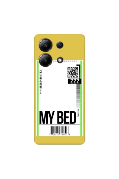 Other Xiaomi Redmi Note 13 4G My Bed ZZZ Yellow Colored Silicone TPU Θήκη