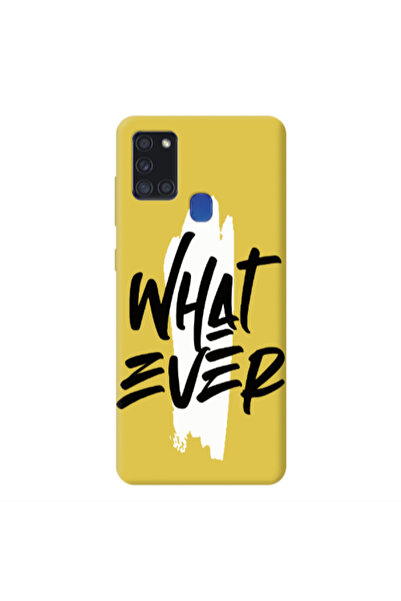 Other Samsung A21S What Ever Yellow Colored Silicone TPU Θήκη