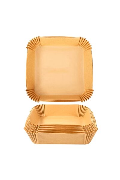OEM Set 50 forme patrate, hartie de copt pentru airfryer, 160 x 45 mm, Maro