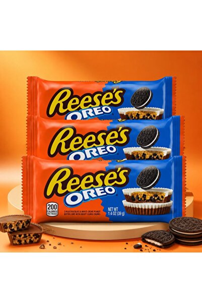 Reese 's Oreo Peanut Butter Cups - Oreo Bisküvili Fıstık Ezmeli Çikolata (39g...