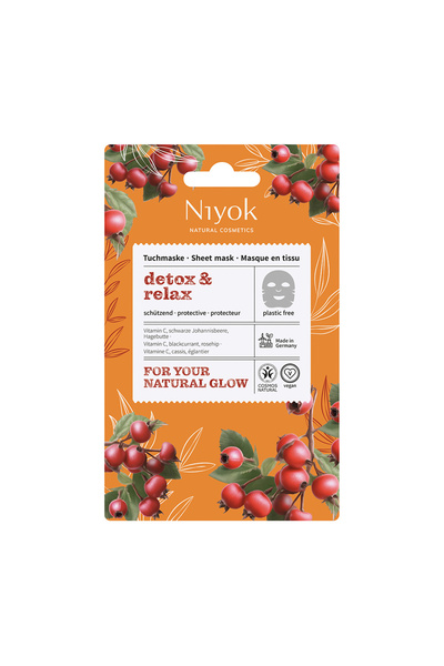 Niyok Mască de față cu Vitamina C antioxidantă și coacăze negre de la Niyok, ...