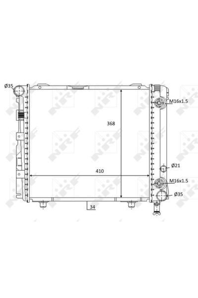 NRF Radiator Racire Motor MERCEDES-BENZ 124/124 T-Model/E-CLASS/E-CLASS T-Model