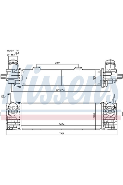 Nissens Intercooler Turbo BMW X3/X4