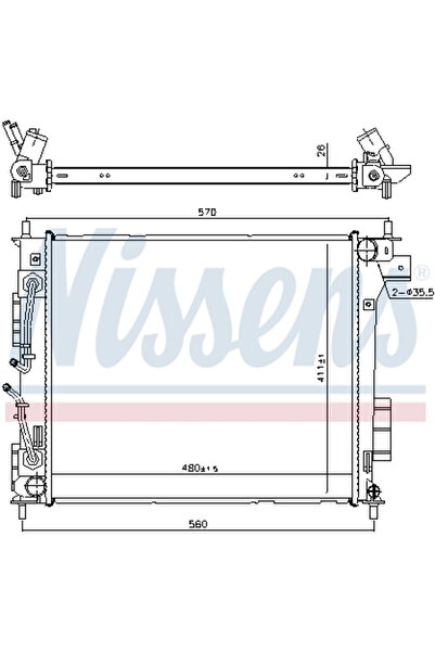 Nissens Radiator Racire Motor KIA SOUL 2