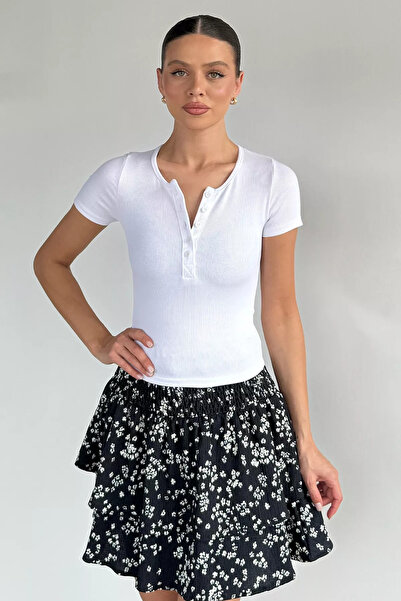 Aryena White Women's Buttoned Camisole Blouse