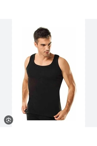 By Tutku Tutku Men's Tank Top - No. 4 / Size L - Black - Pack of 2