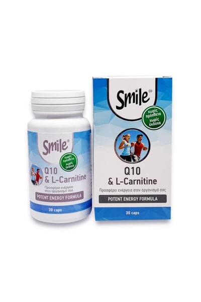 SMILE Συνένζυμο Q10 & L-Καρνιτίνη 30 Κάψουλες