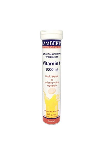 Lamberts Βιταμίνη C 1000mg 20 Αναβράζοντα Δισκία