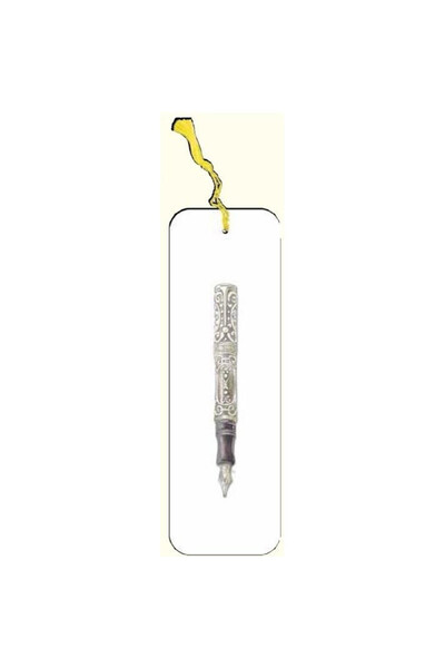 OEM Semn de carte DaVinci, pene argintii, calitate italiana, multicolor, 0x6x...