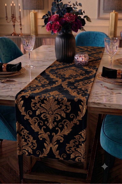 EFSANE PET Premium Table Runner with Digital Printing, Abstract Patterned Dec...