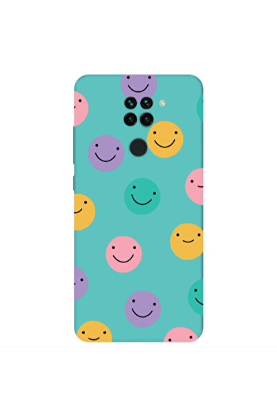 Other Xiaomi Redmi Note 9 Colorful smiles Turquoise Colored Silicone TPU Θήκη