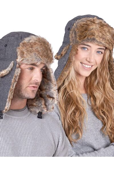 OEM Căciulă de iarnă impermeabilă tip ushanka Trapper călduroasă Unisex One S...