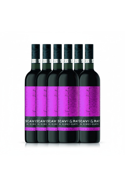 Blue Nun Set Vin Aromatizat Scavi&Ray Rosso cu Ciocolată 10%, 6 x 0.75 l