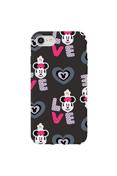 Other Apple iPhone SE 2020 Minnie Black Colored Silicone TPU Θήκη