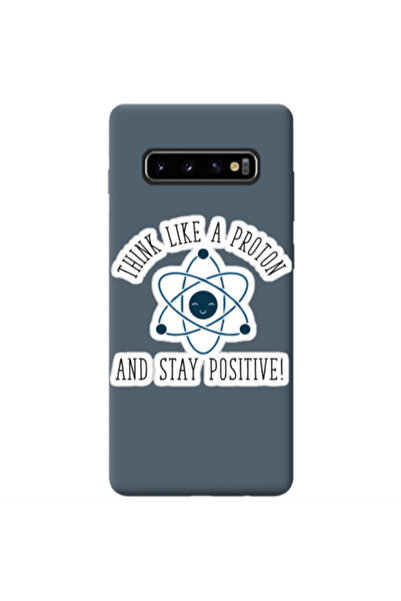 Other Samsung S10 THINK LIKE Dark Grey Colored Silicone TPU Θήκη