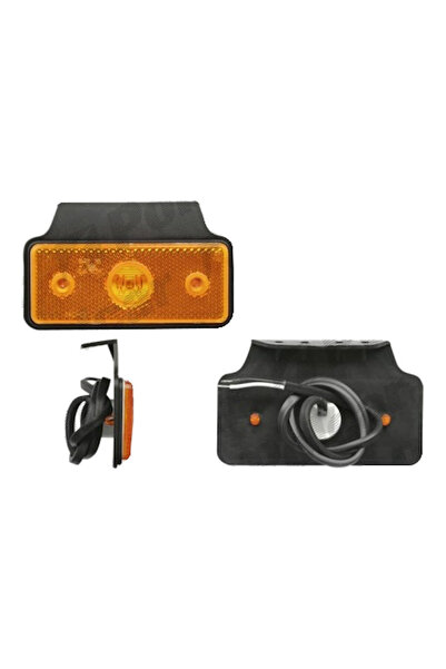 RapidAuto Lampa gabarit auto 12/24V dreptunghiulara Portocaliu cu leduri, 117...
