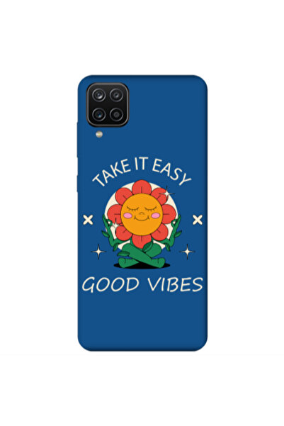 Other Samsung A12 Take It Easy Blue Colored Silicone TPU Θήκη