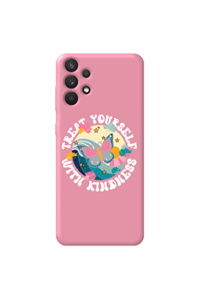 Other Samsung A32 4G Kindless Yourself Pink Colored Silicone TPU Θήκη