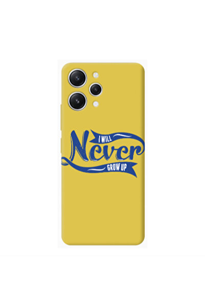 Other Xiaomi Redmi 12 I Will Never Grow Up Yellow Colored Silicone TPU Θήκη