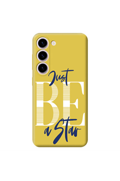 Other Samsung S23 Just Be a Star Yellow Colored Silicone TPU Θήκη