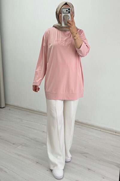 T Moda Store İkoll Text Printed Summer Premium Quality Oversize Tunic (Sizes ...