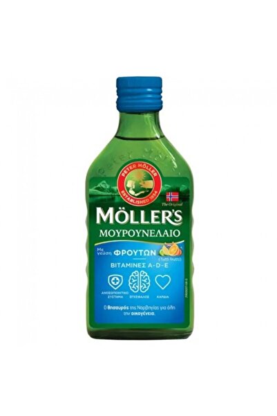 OEM MOLLERS Γεύση Τούτι Φρούτι (250ML) - Ιχθυέλαιο Συκωτιού Μπακαλιάρου με Γε...