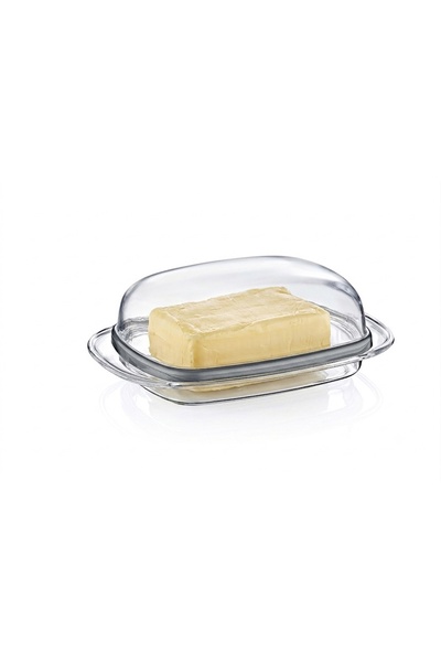 Hane216 Transparent Butter Container Breakfast Storage Container 12.5X18.5X6....