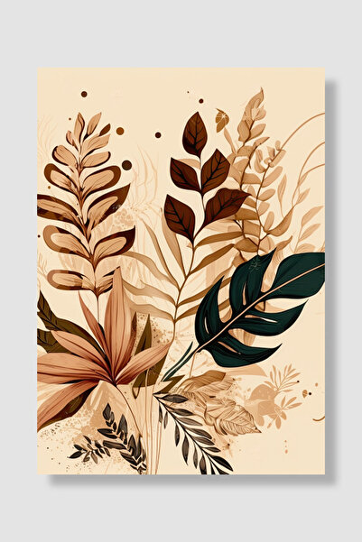 Luna Marissa Poster boem, colaj cu frunze tropicale, decor botanic de perete,...